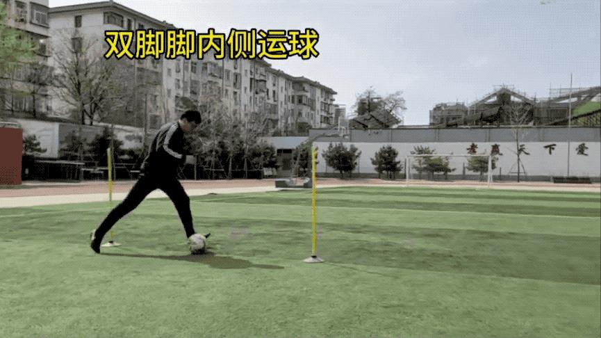 河南中考足球运球绕杆标准,足球运球绕杆教学及训练方法