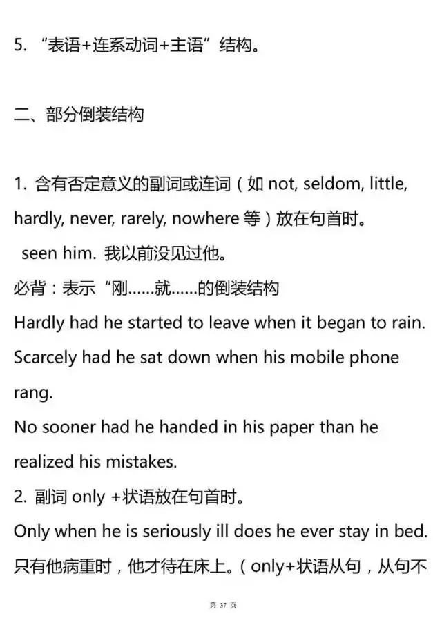 高中英语必修下册第一课语法专题,高中英语语法专题训练电子版