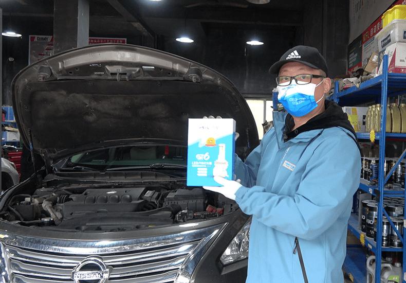 天籁改装几何光束大灯,2012款天籁更换led大灯