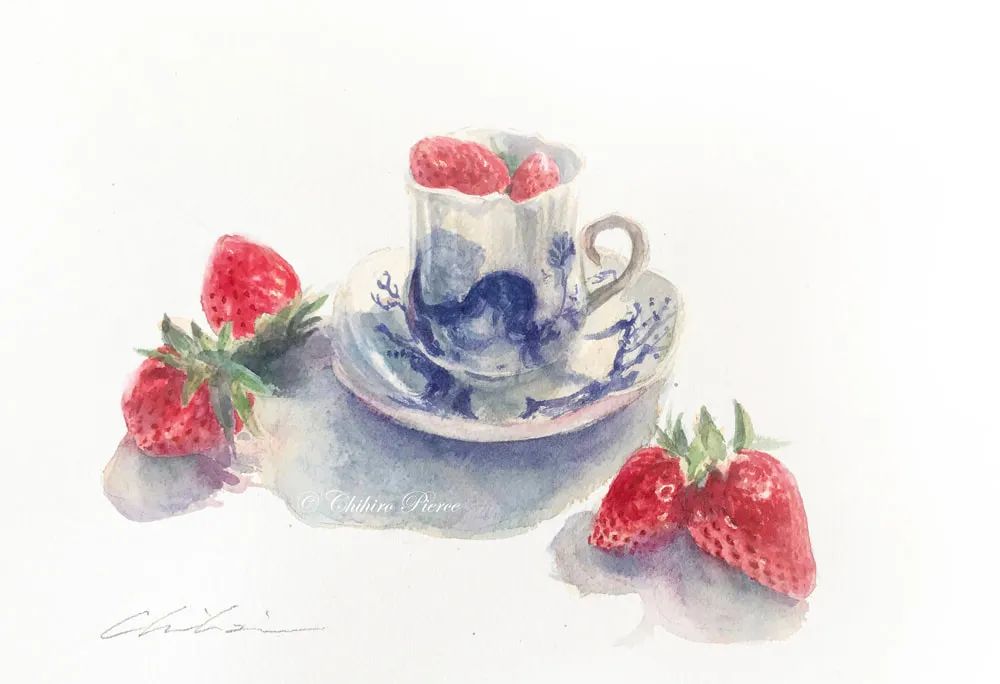 日本美少女工笔画家,日系女画家作品