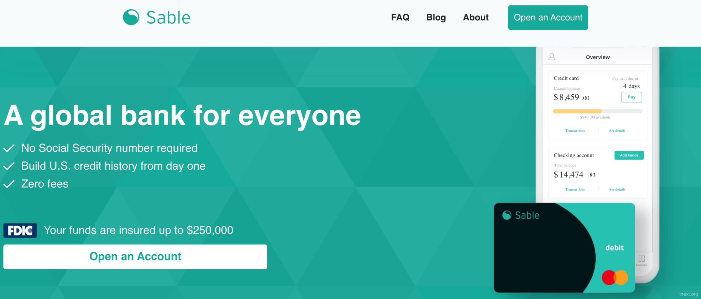 美国Sable,黑豹/貂蝉银行账户及信用卡开户申请攻略