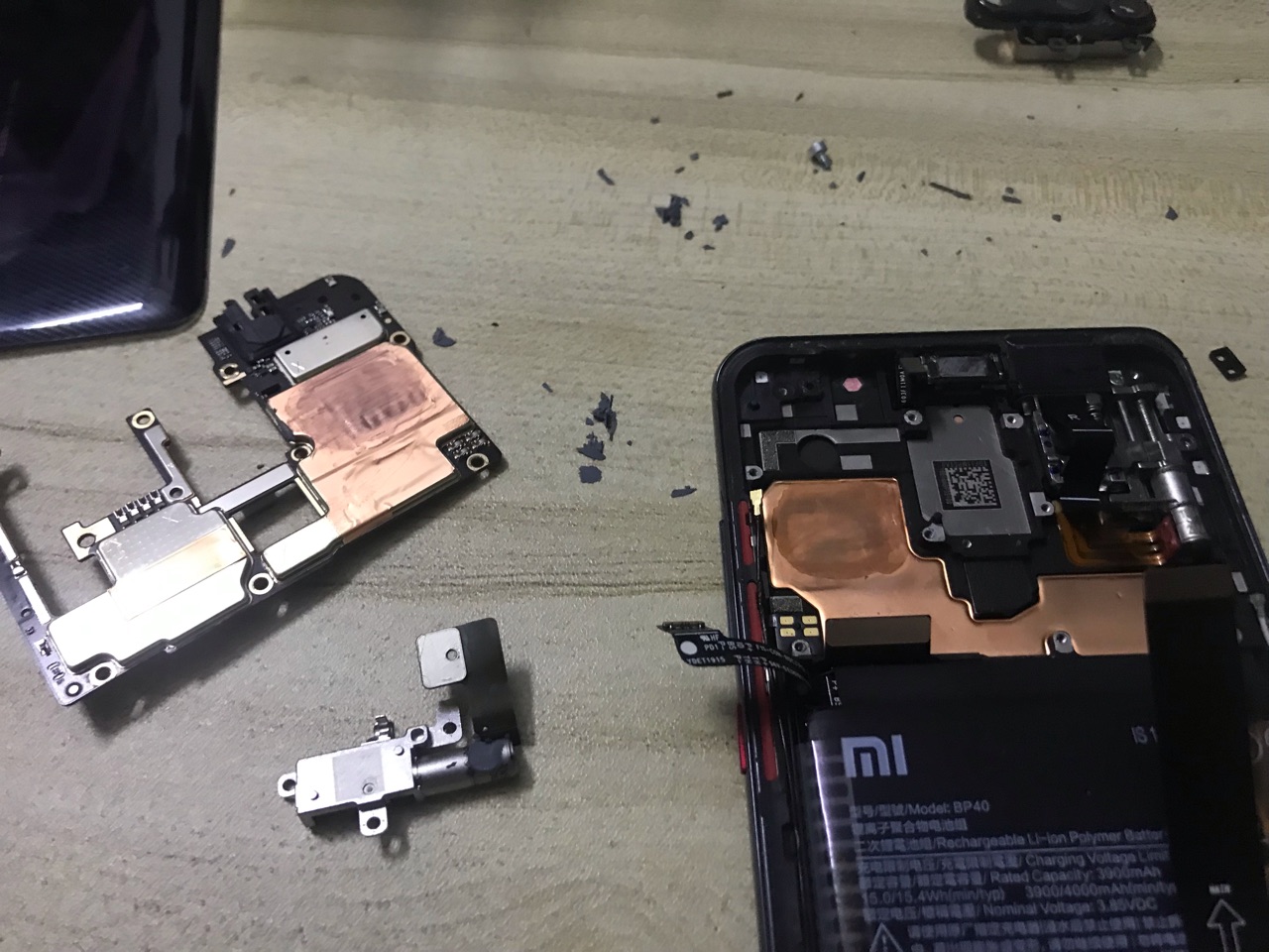 红米k20pro修主板充电芯片,红米k20pro更换主板