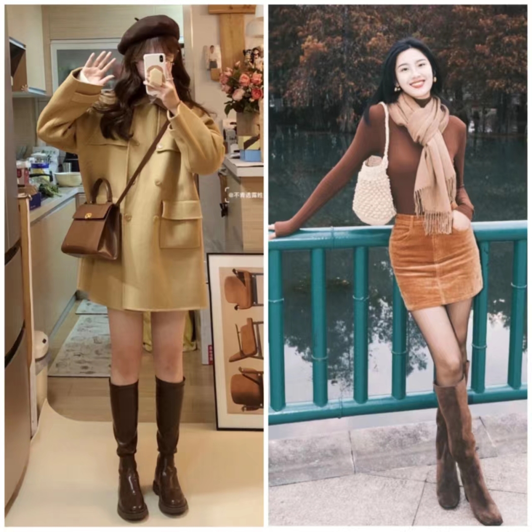 显瘦百搭又好看长筒宽靴,长筒高筒靴显瘦质感好显高