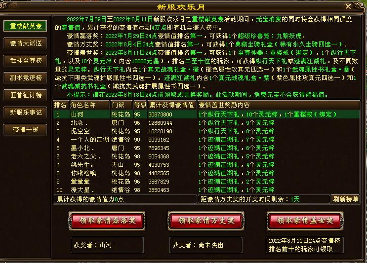 天龙八部新区打造6级号攻略,天龙八部新区经典7级号