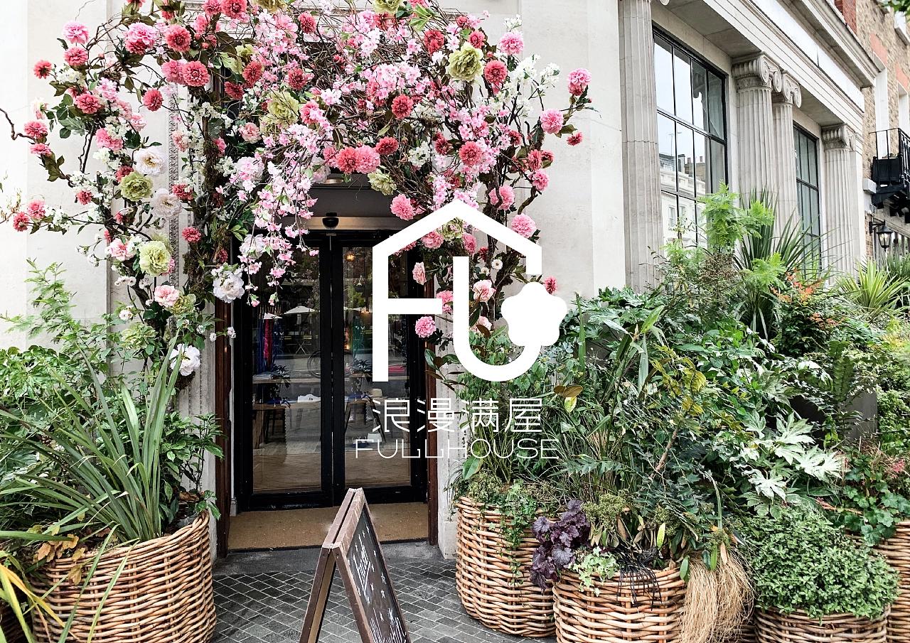 花店logo设计案例欣赏,一间花店logo设计理念