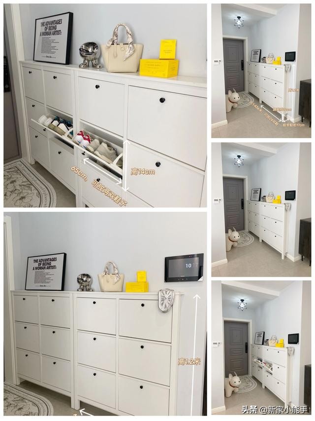 入户门鞋柜怎么设计不占空间,户型小的鞋柜怎么装修好看