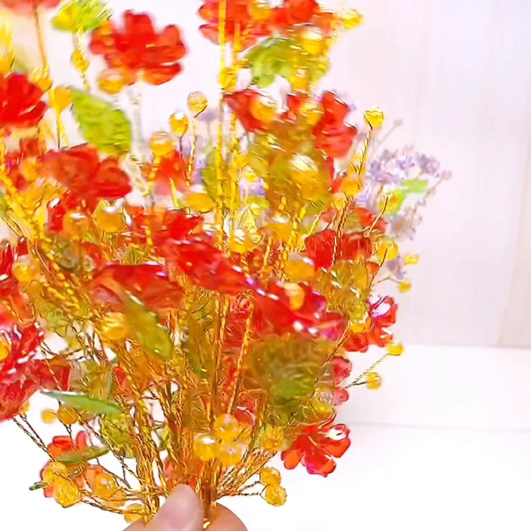 水晶玫瑰花教程,水晶玫瑰拉克丝