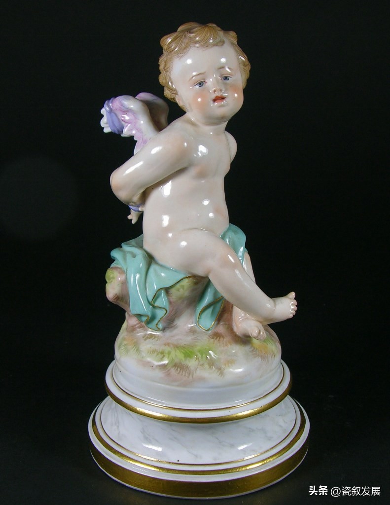 欧洲瓷器之祖-梅森Meissen制瓷厂-爱神丘比特“爱”主题瓷塑（1）