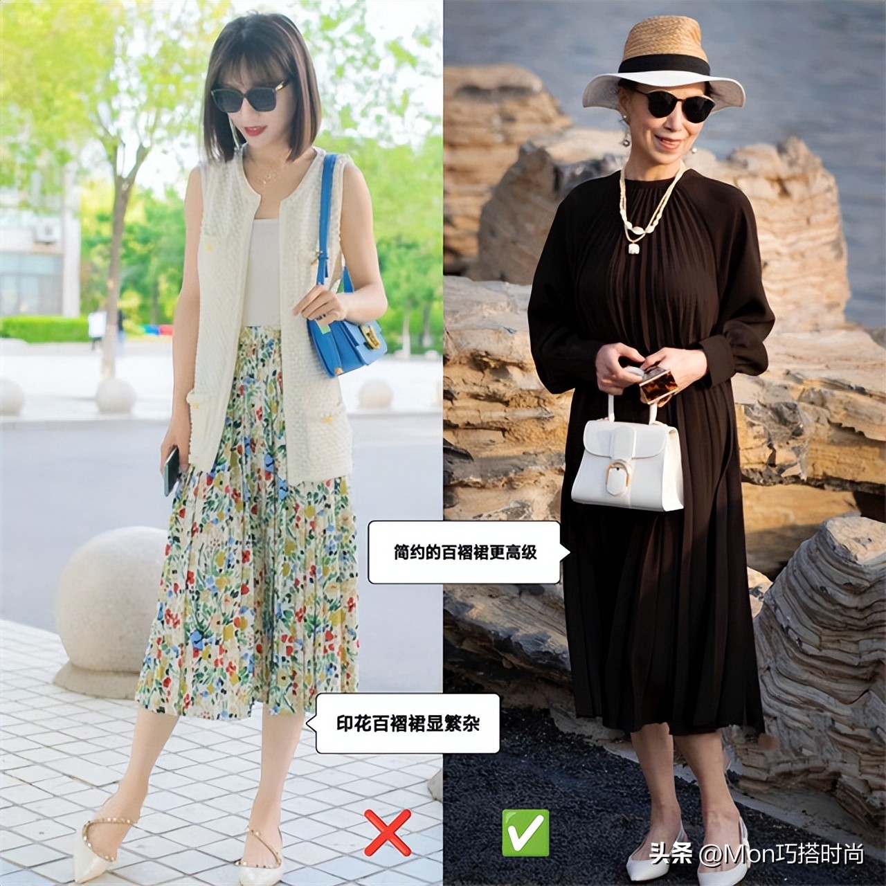 女人过40岁百褶裙经典又潮流,中年女性怎么穿百褶裙合适