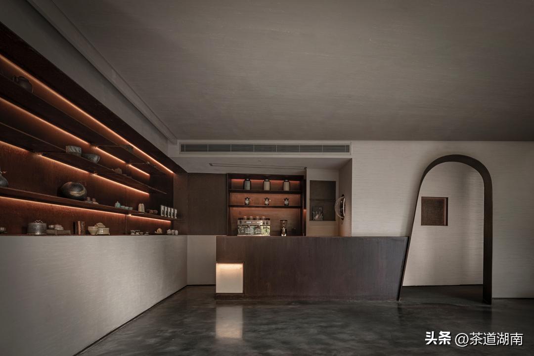 不装吊顶的禅意茶室装修效果图,广东禅意茶室私人会所包厢设计