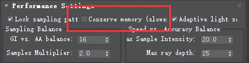 corona渲染器显示内存不足,v-ray5.2设置教程
