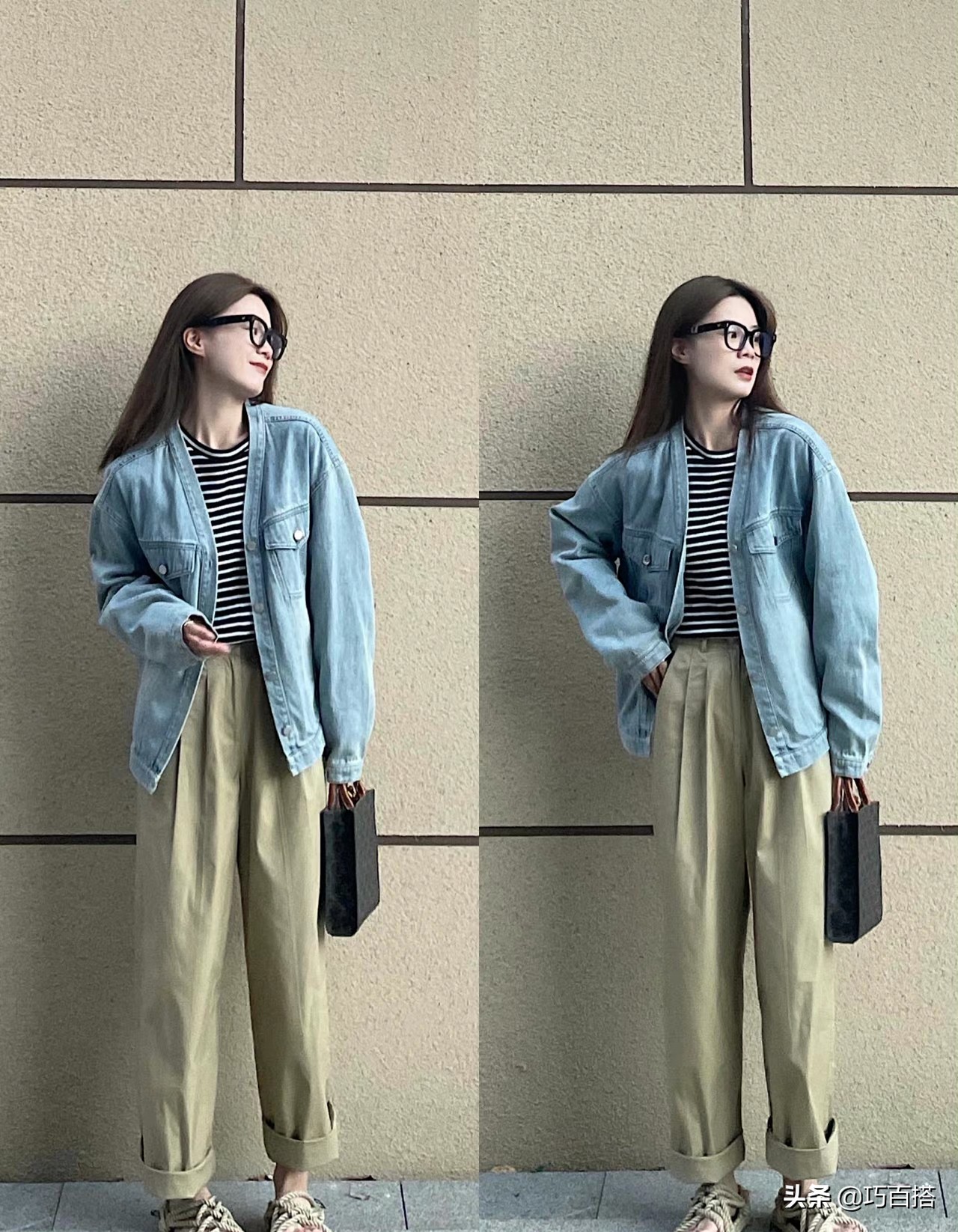 牛仔气质穿搭春季,早春穿牛仔才是真时髦
