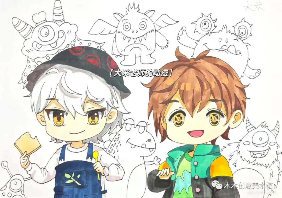 儿童创意绘画教程线条画,儿童创意美术绘画线条画