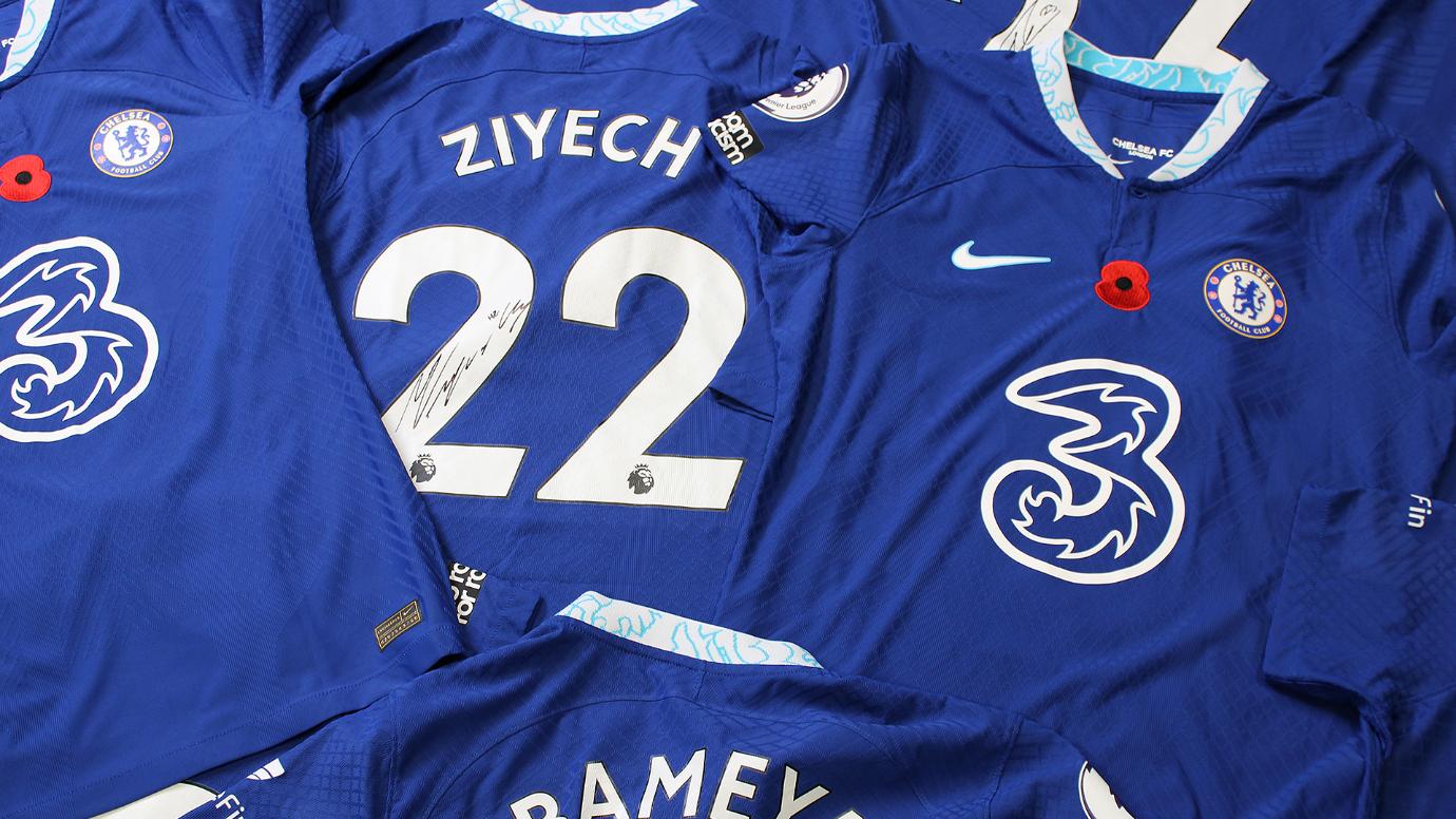 英超球队球衣上的虞美人,英超落场球衣