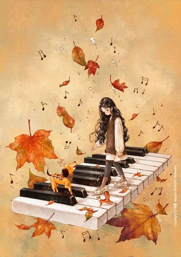 春日美景插画,春日节气插画