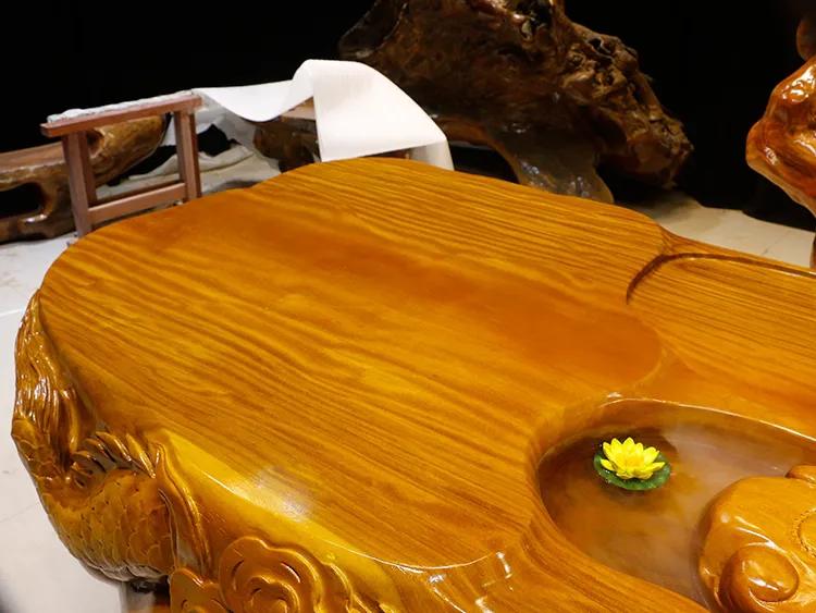 茶盘茶台楠木,金丝楠木根雕茶桌茶台