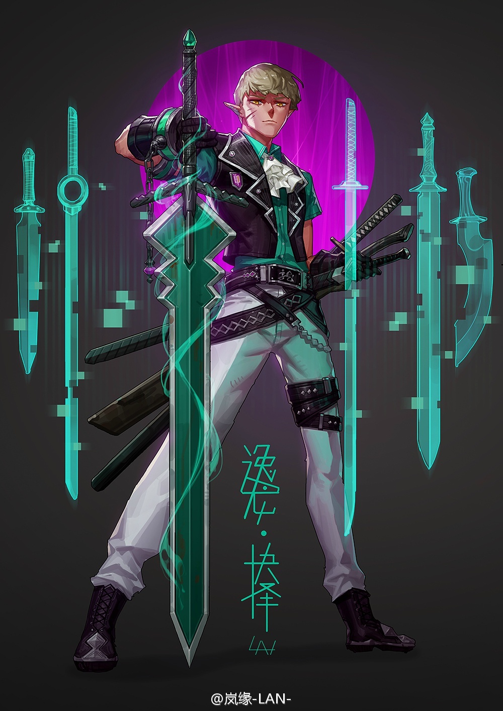 dnf刀剑全套时装,霸业刀剑录