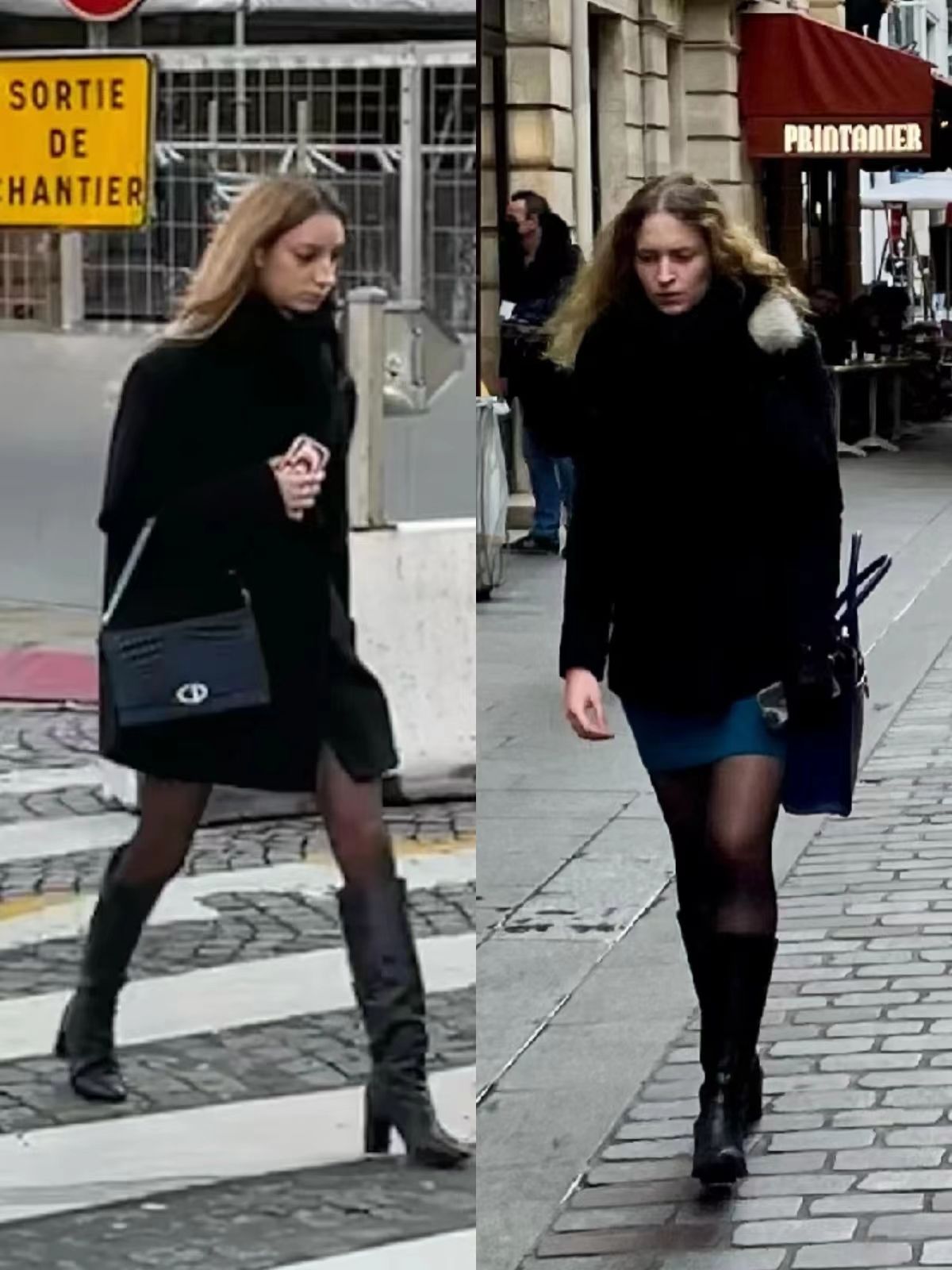 可以遮小腿的冬季穿搭,黑丝小腿袜配纯黑丝穿搭