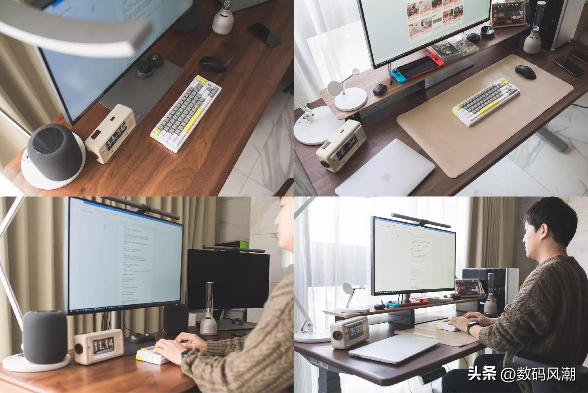 乐歌升降桌灰胡桃木,乐歌e5-n黑胡桃木色电动升降桌