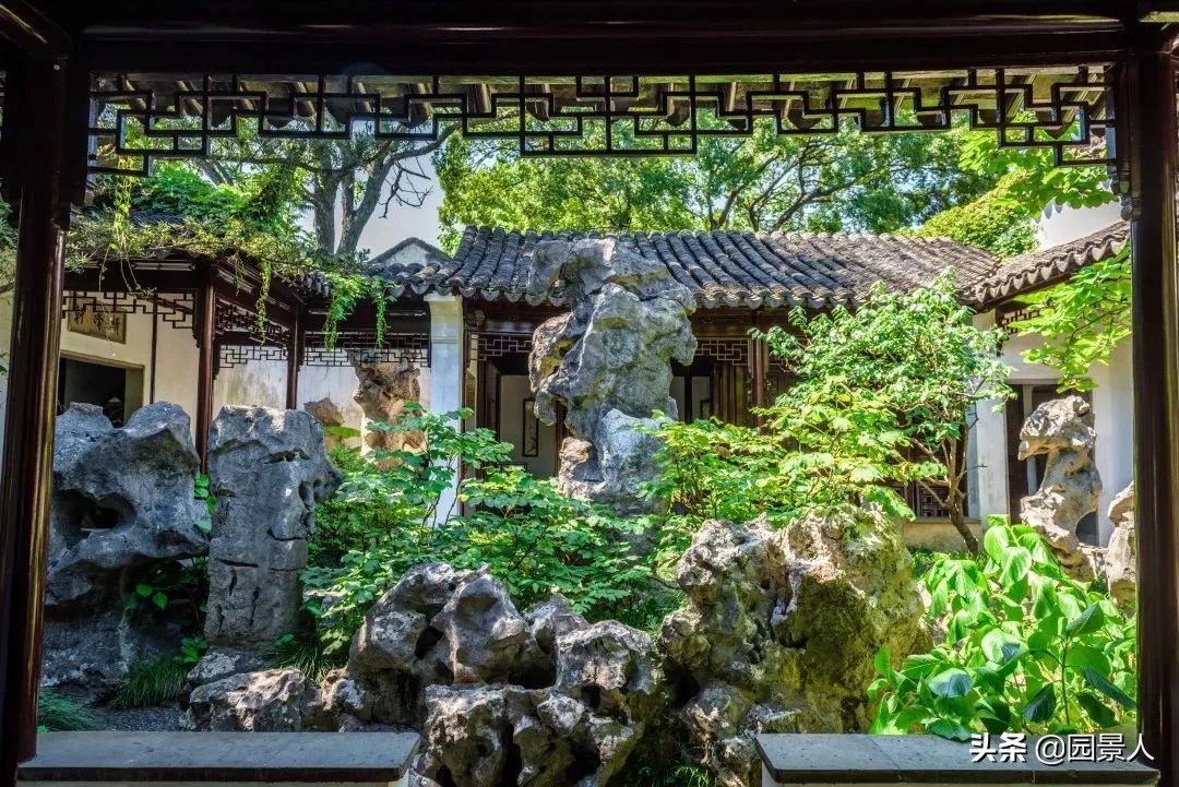 留园江南奇石特点,留园中园的奇石