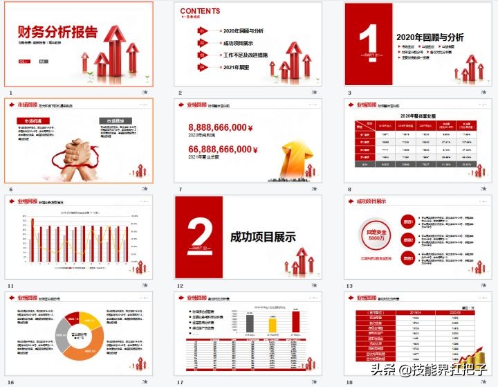 应收会计年终总结ppt实例,会计工作年终数字总结ppt