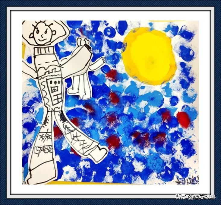 童心共绘抗击疫情的绘画作品,童心抗疫致敬先锋美术作品