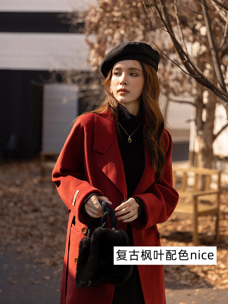 今年必买红色大衣,2023最新款红色大衣