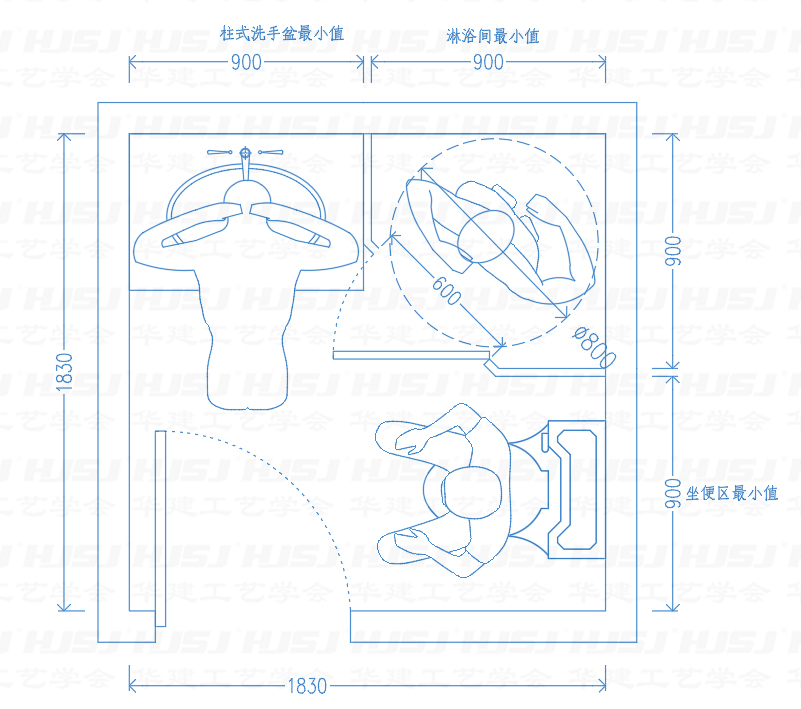 1m*2m卫生间设计图,1m*2m卫生间设计