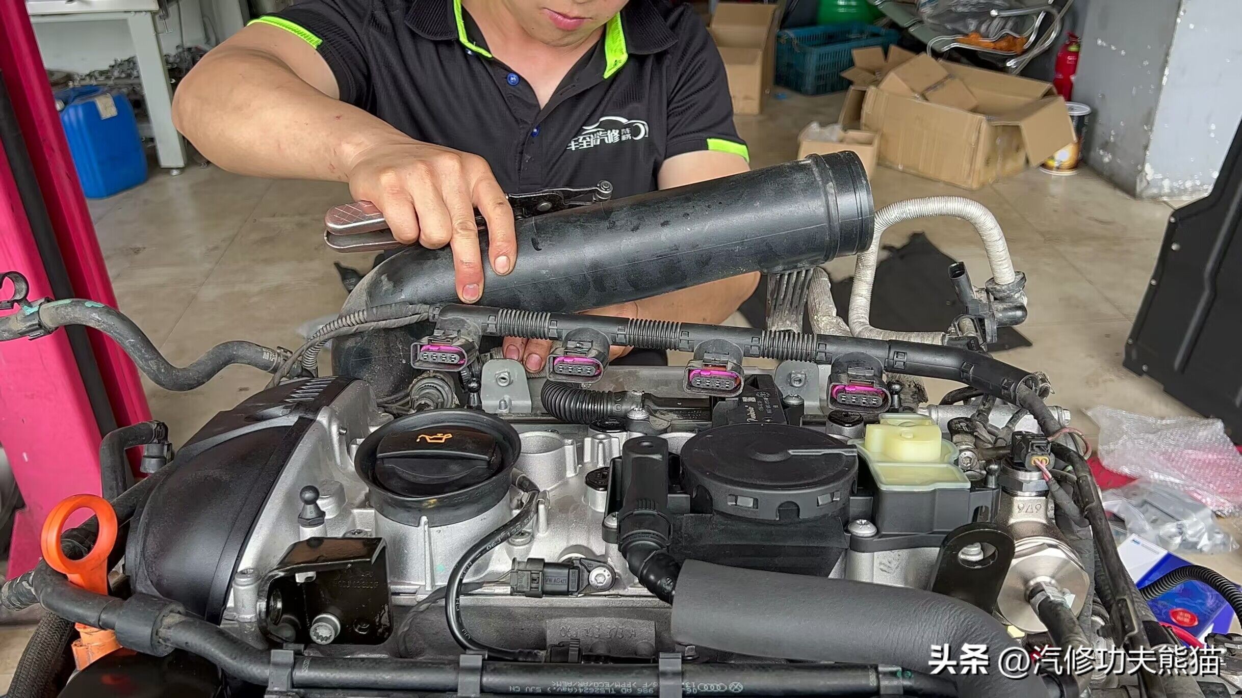 奥迪q3修车,奥迪q3烧机油大修发动机