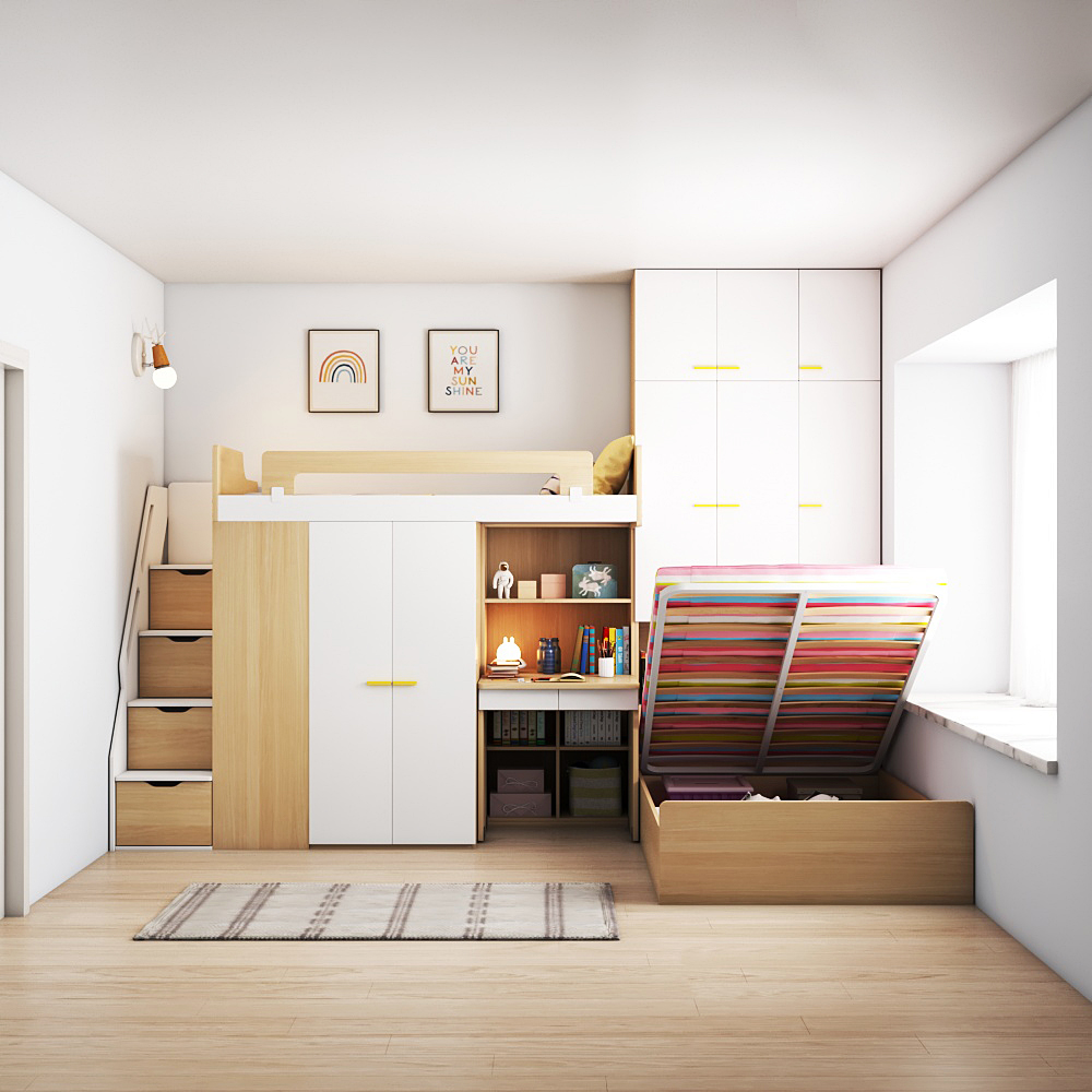 9平米的房间上下床设计带飘窗,9平方设计上下床多少钱