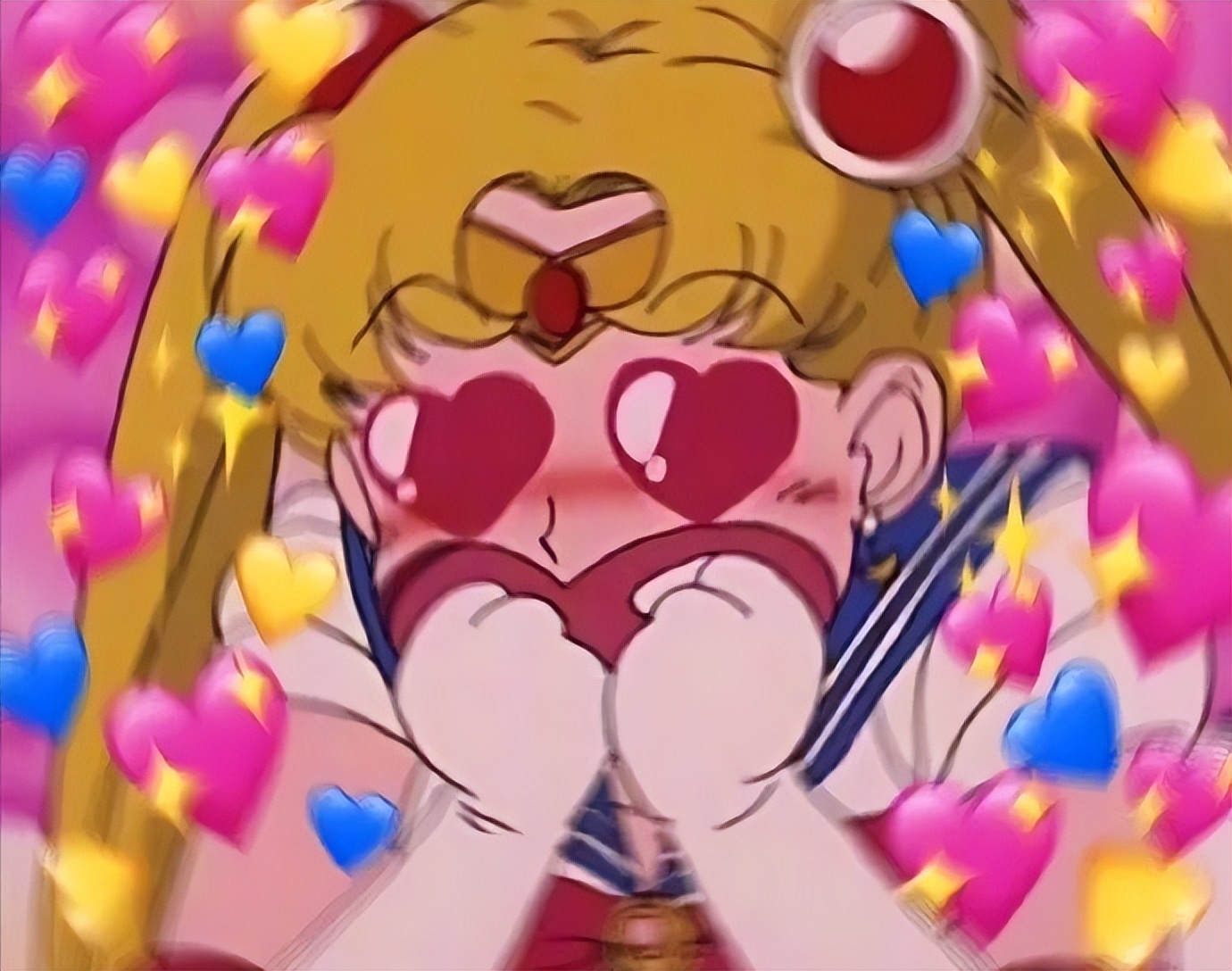 爱心中枪表情包,爱心表情包教程