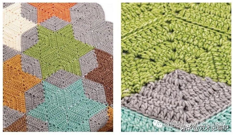 钩编简单六边形图解,钩编花样图案大全