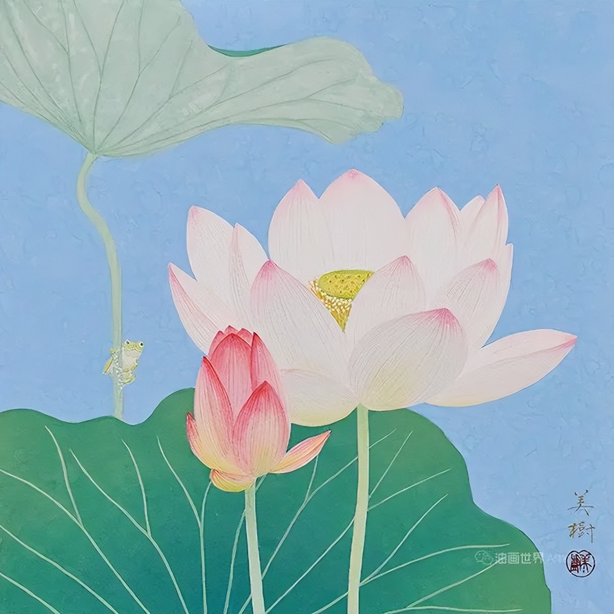 野地美树子手绘油画,日本画家奈良美智作品图