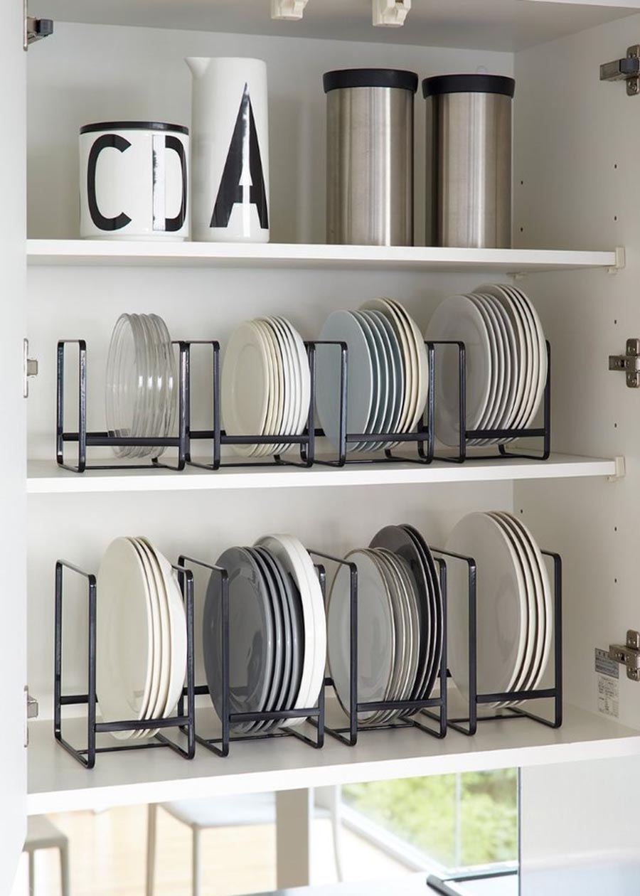 碗碟收纳技巧,碗碟餐具收纳自制