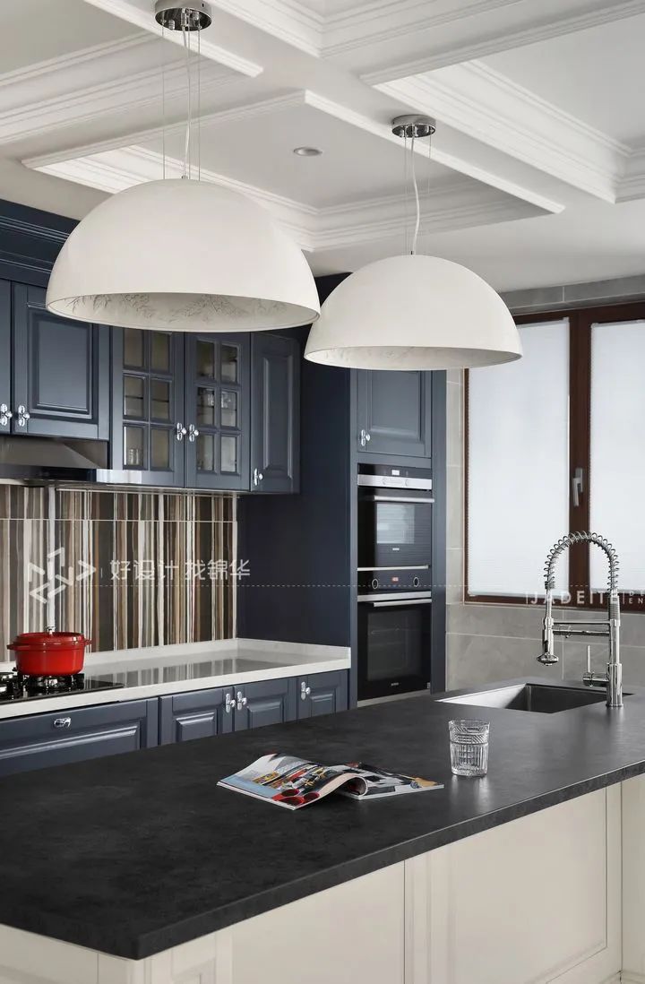 法式奶油风吧台灯具,法式轻奢风格效果图灯