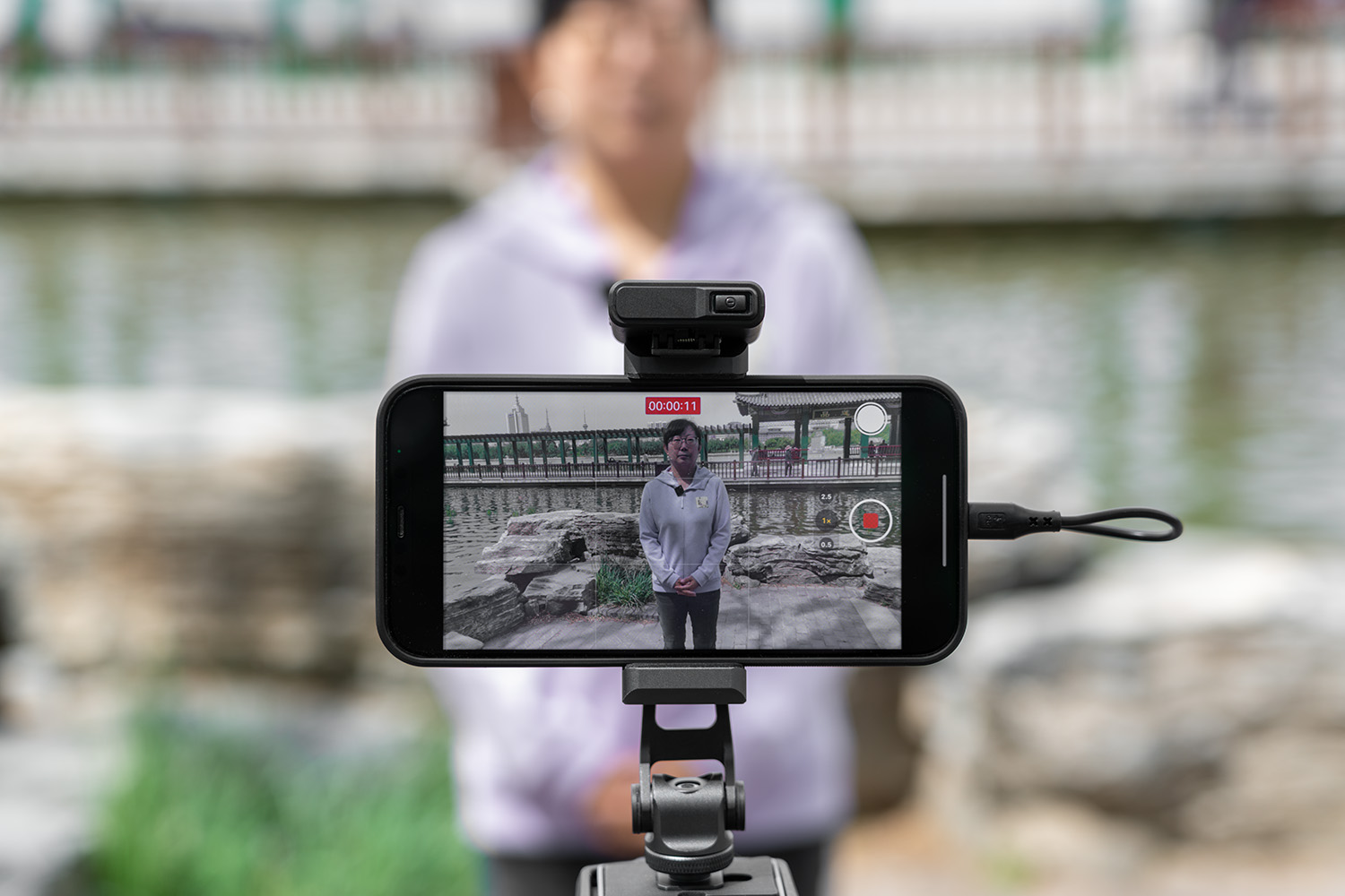 一拖一无线领夹麦克风三档通用,一拖一无线带混响麦克风