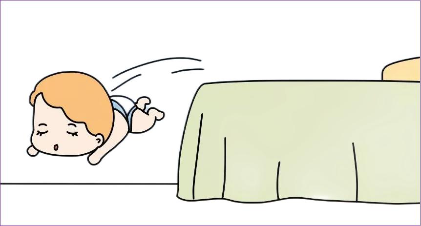 宝宝从床上摔地上怎么确定没事,宝宝多大从床上掉地上几率高