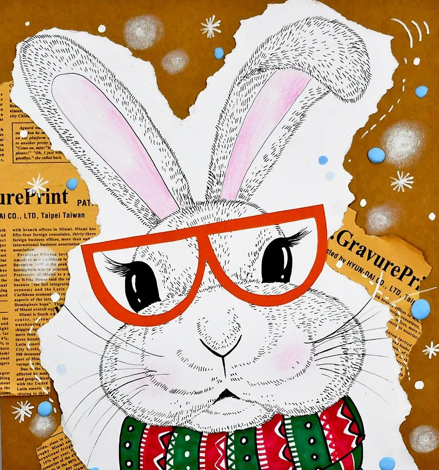 儿童画卡通小动物的步骤,儿童画创意兔子教案