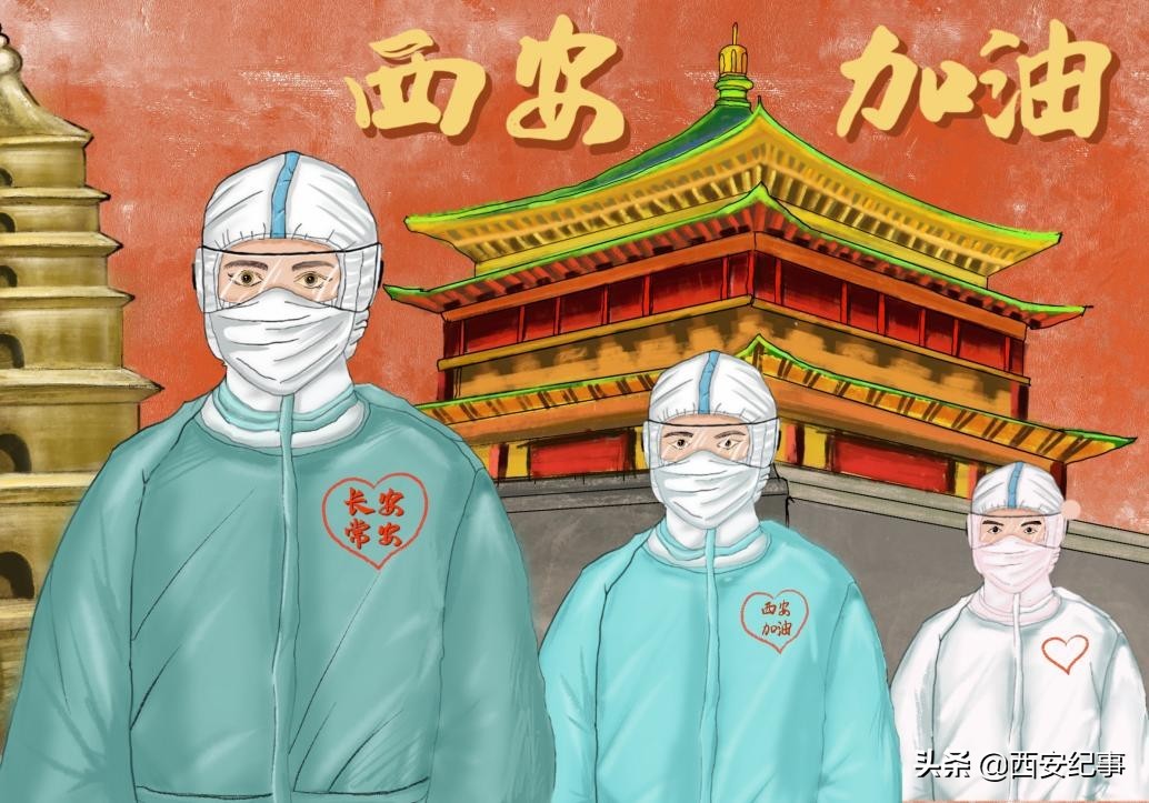 童心共绘抗击疫情的绘画作品,童心抗疫致敬先锋美术作品