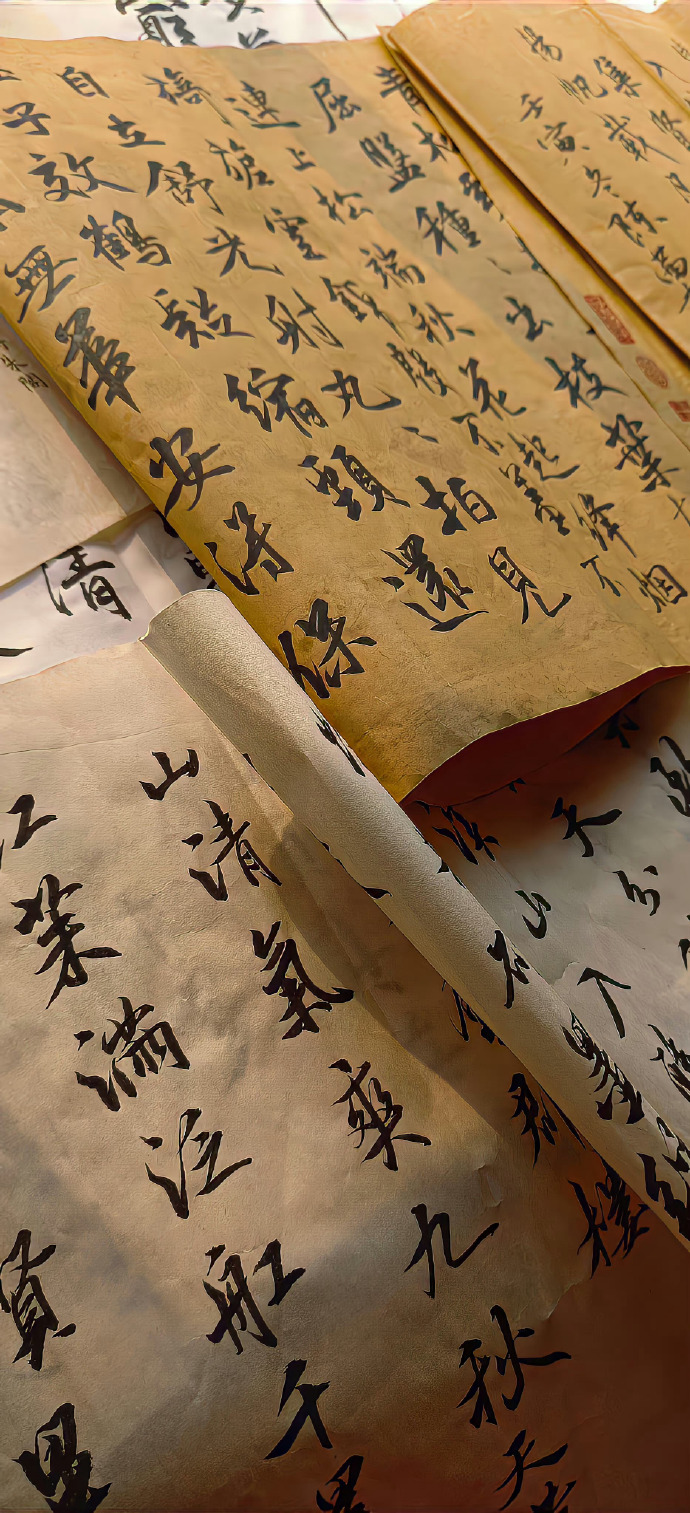 古风壁纸风景书法,古风桌面壁纸书法