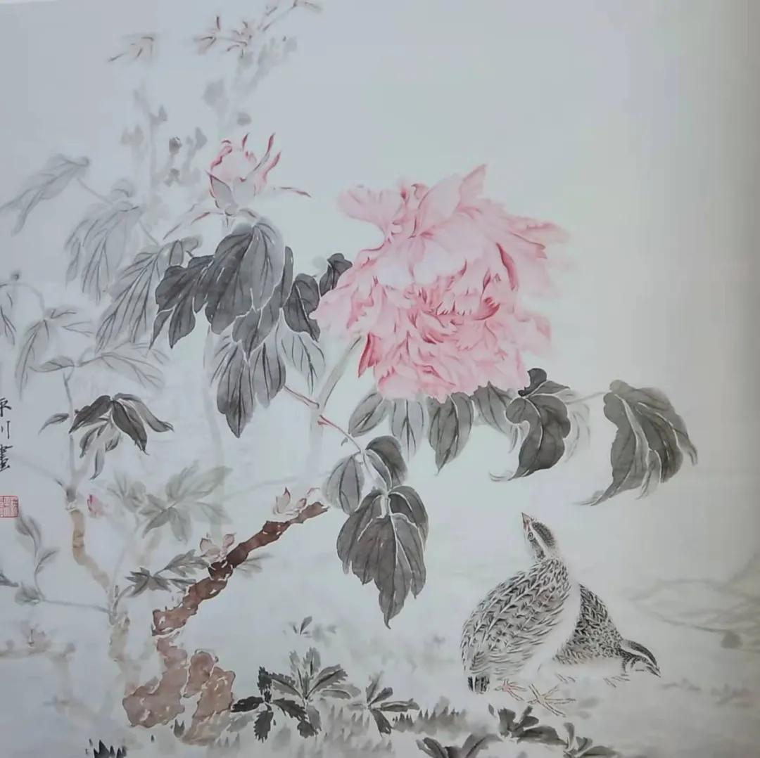 弄花香满衣唯美意境图,实力派花鸟画家作品欣赏