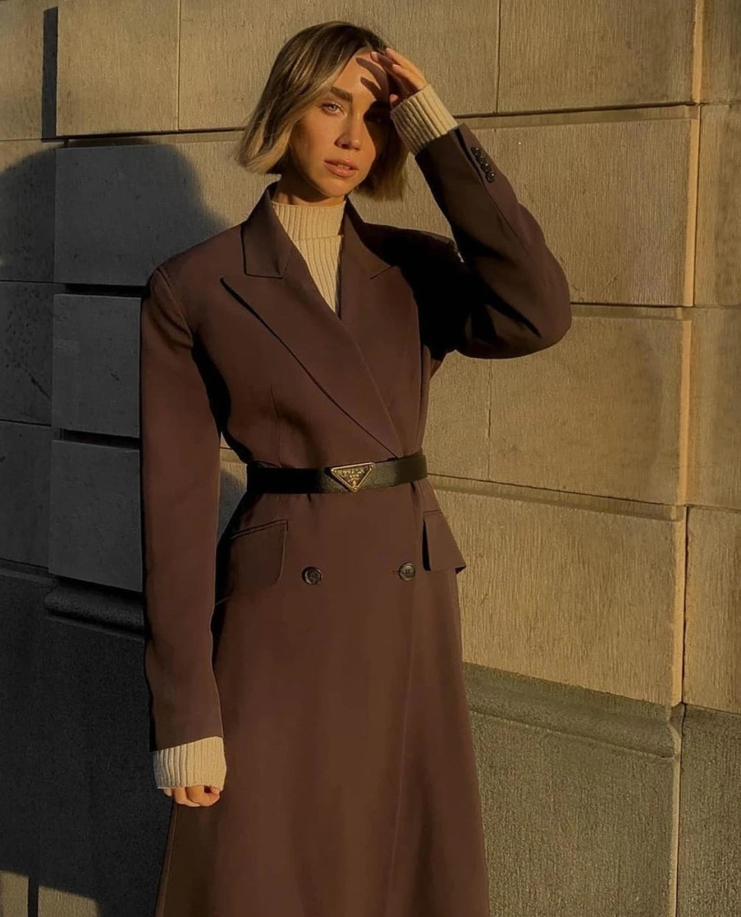 中款大衣穿搭示范大全,修身格子大衣的穿搭技巧