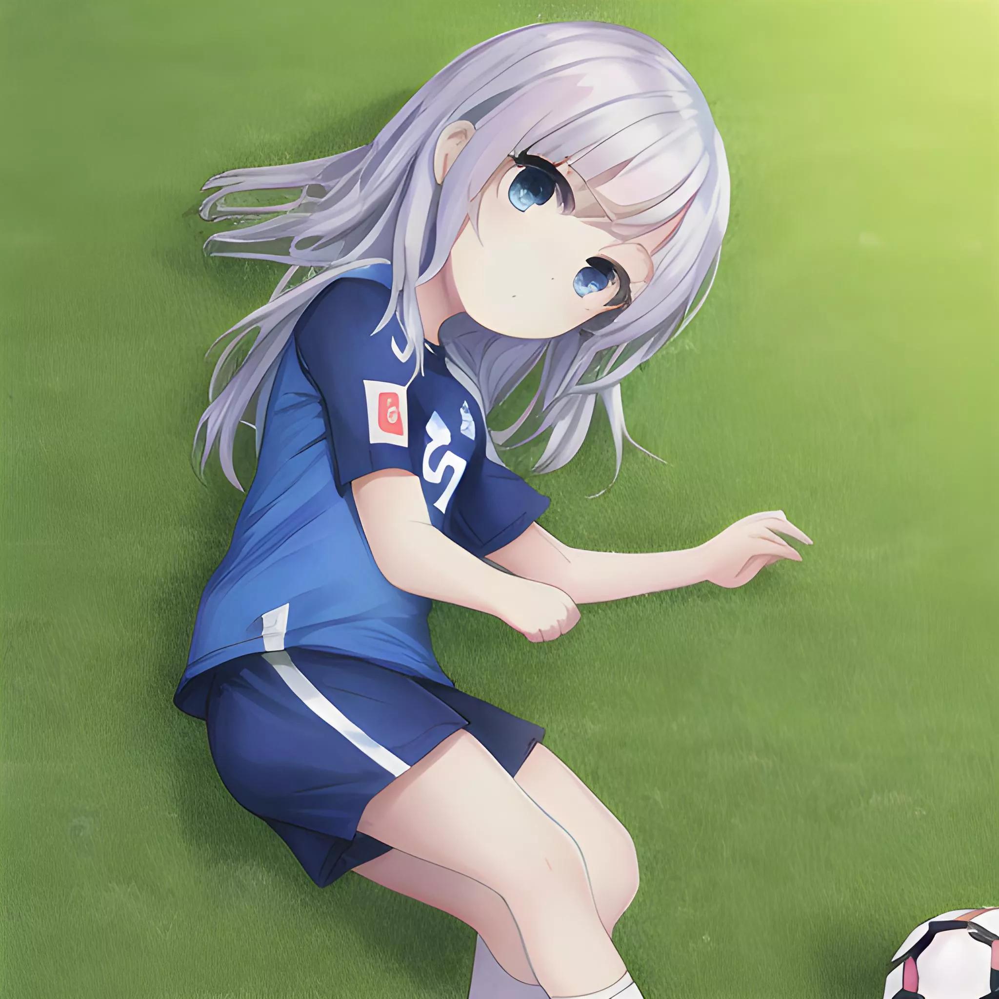 二次元足球宝贝壁纸,近日ai绘画爆款作品