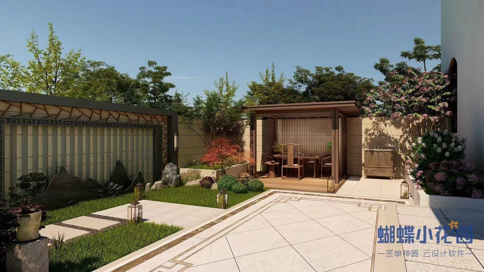 中式庭院式婚礼布置效果图,婚礼庭院布置效果图片