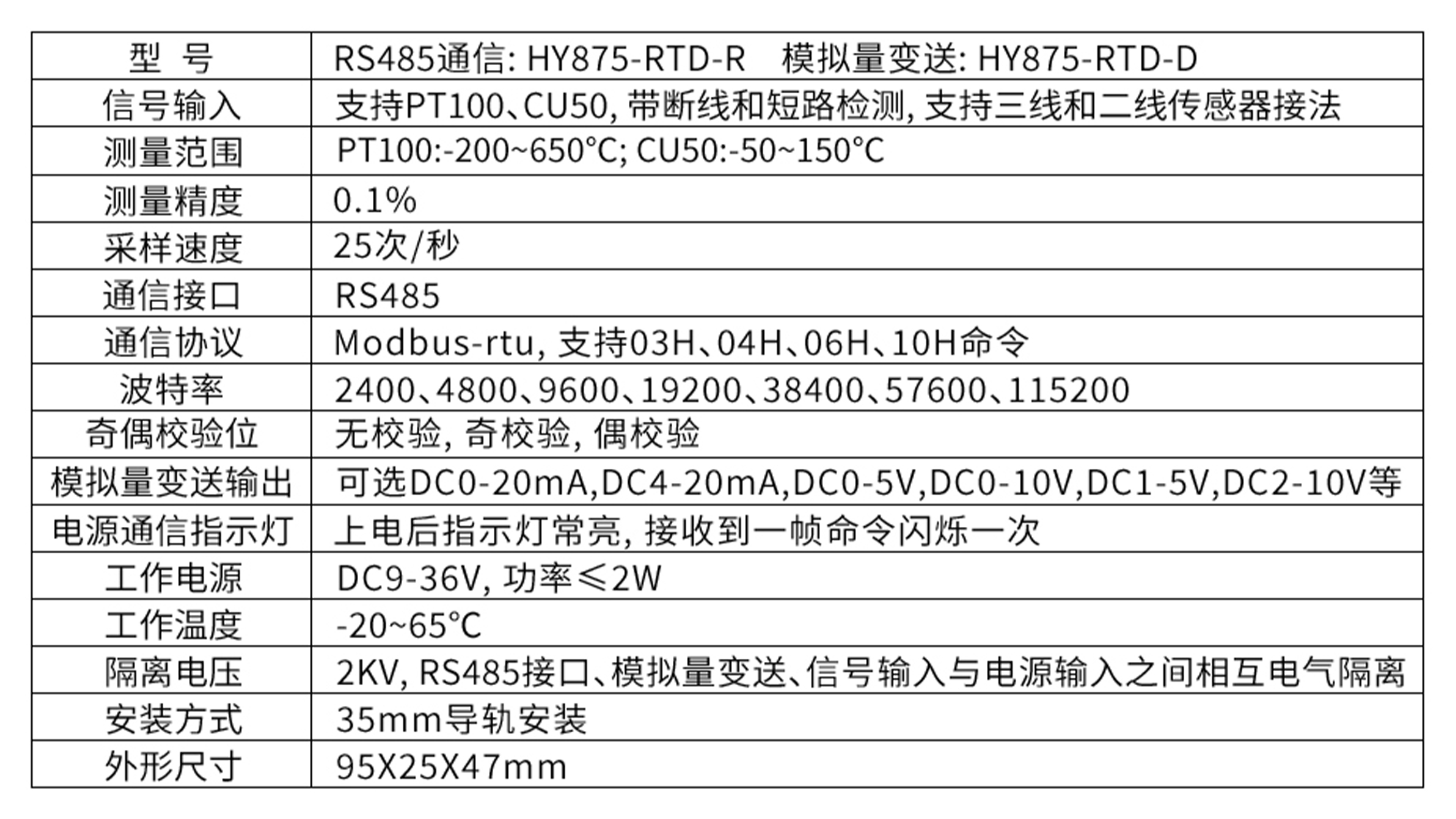 温度变送器（信号小黑壳系列）