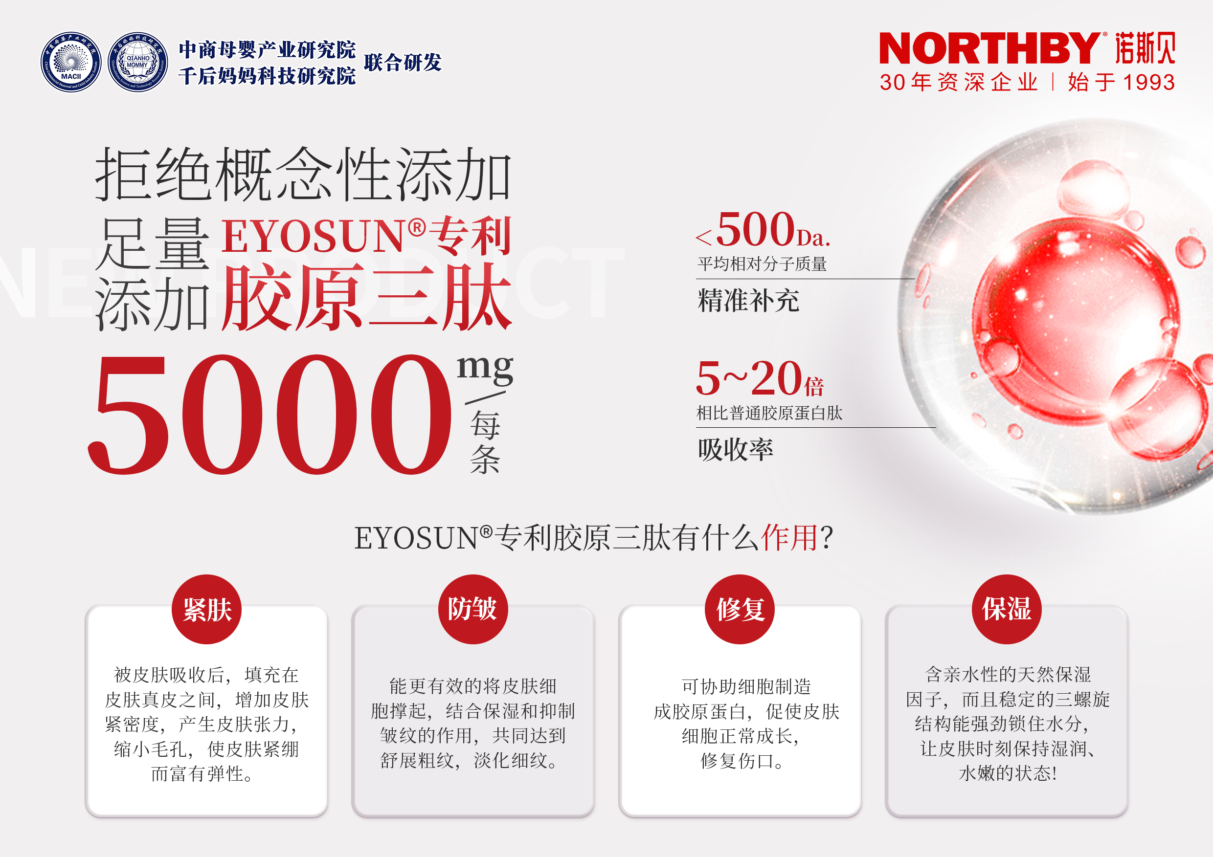 诺斯贝燕窝胶原蛋白肽,诺斯贝胶原蛋白肽