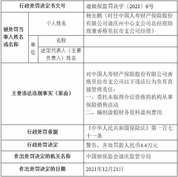 国寿财务造假处理结果,国寿财险行政处罚