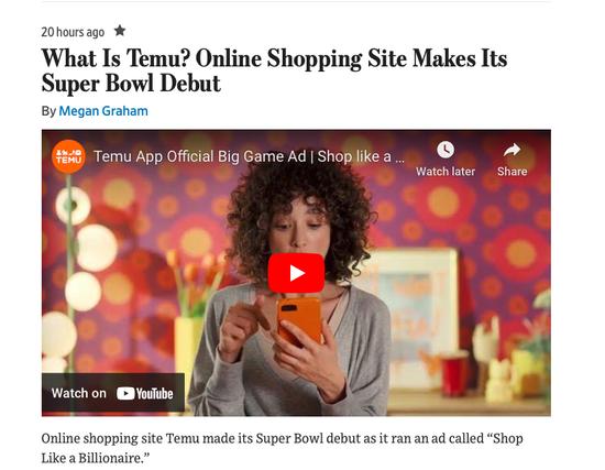 拼多多超级碗2024多少钱,拼多多豪掷一亿超级碗