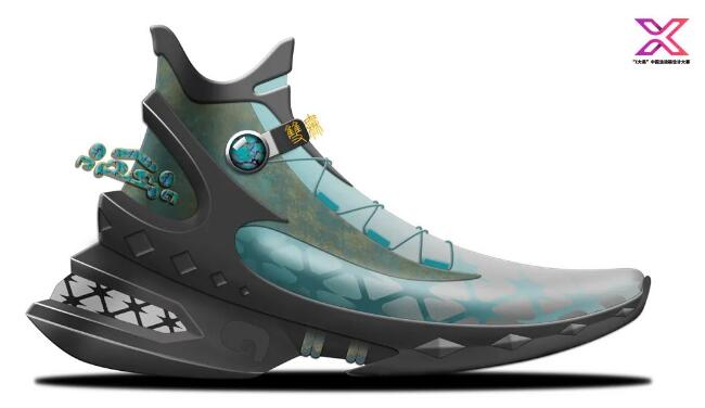 中国运动鞋设计图,鞋类设计大赛效果图