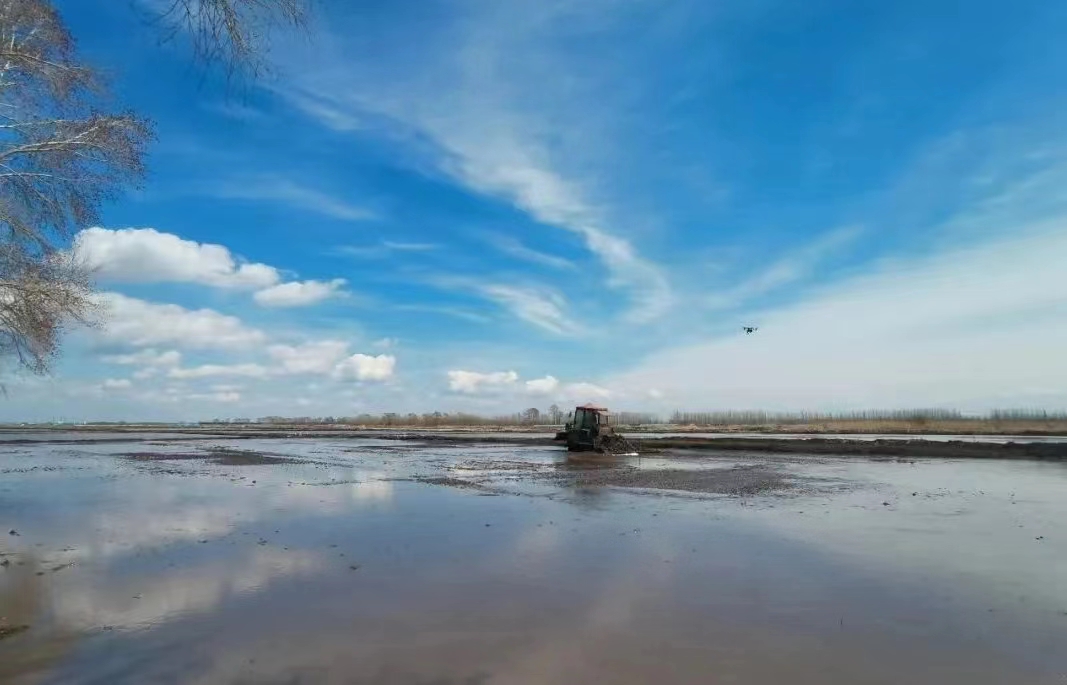 水田整地现场会,高效水田整地
